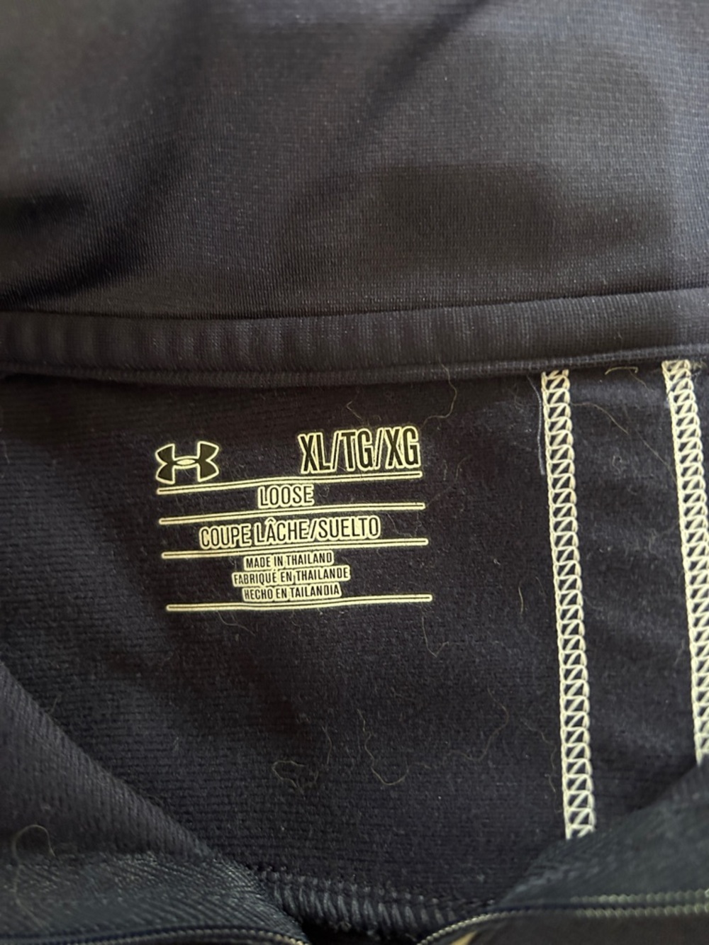 Under Armour Navy 3/4 Zip - Picture 5 of 7